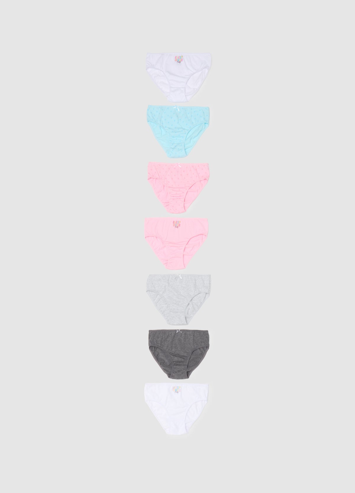 Ovs Seven-Pack Briefs In Cotton With Bow