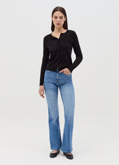 Ovs Cardigan With Round Neckline