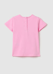 Ovs T-Shirt With Skater Flower And Diamantés