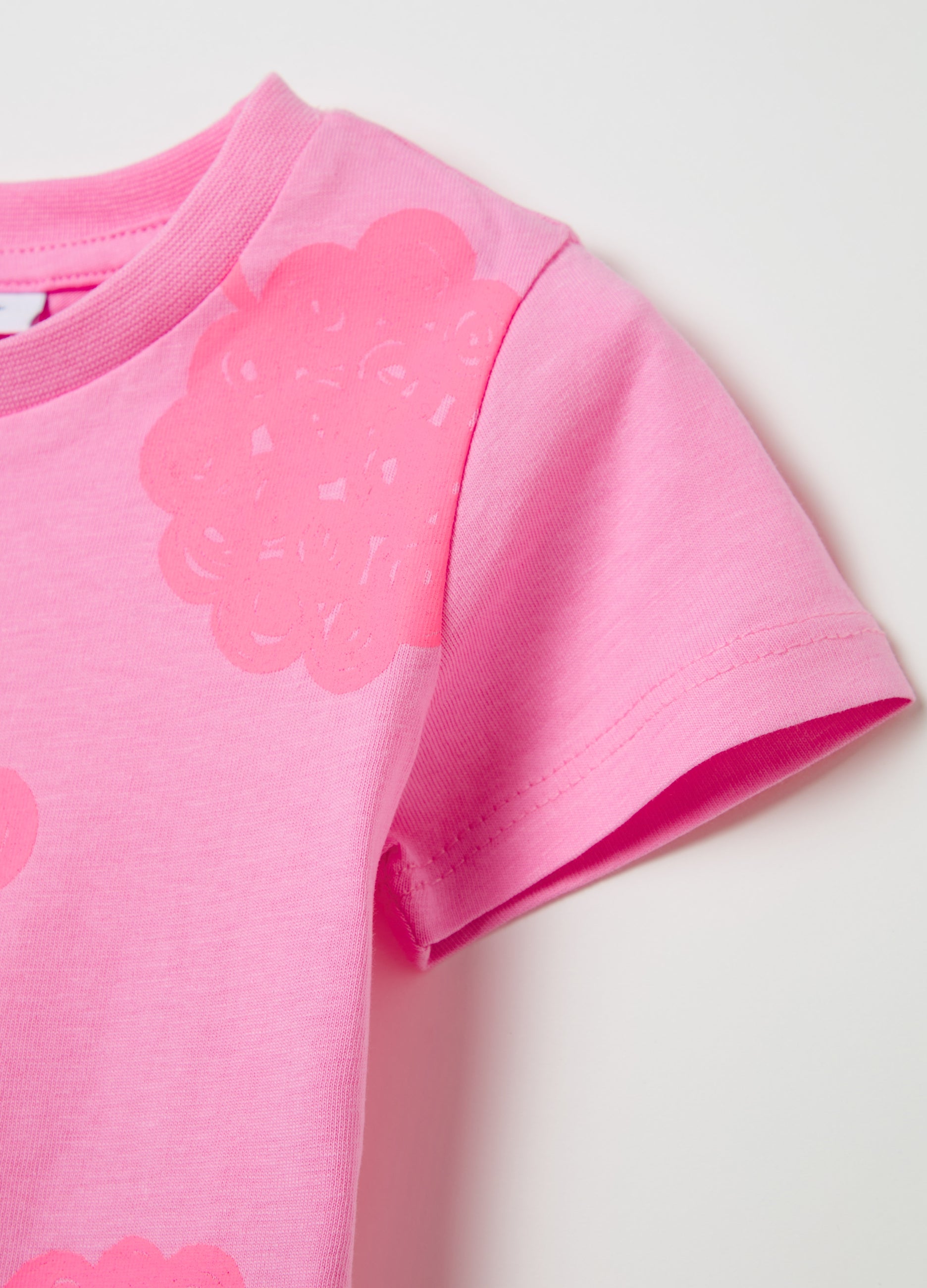Ovs Cotton T-Shirt With Fruit Print