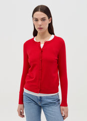 Ovs Cardigan With Round Neckline