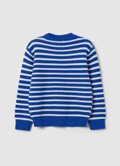 Ovs Cotton Pullover With Striped Pattern