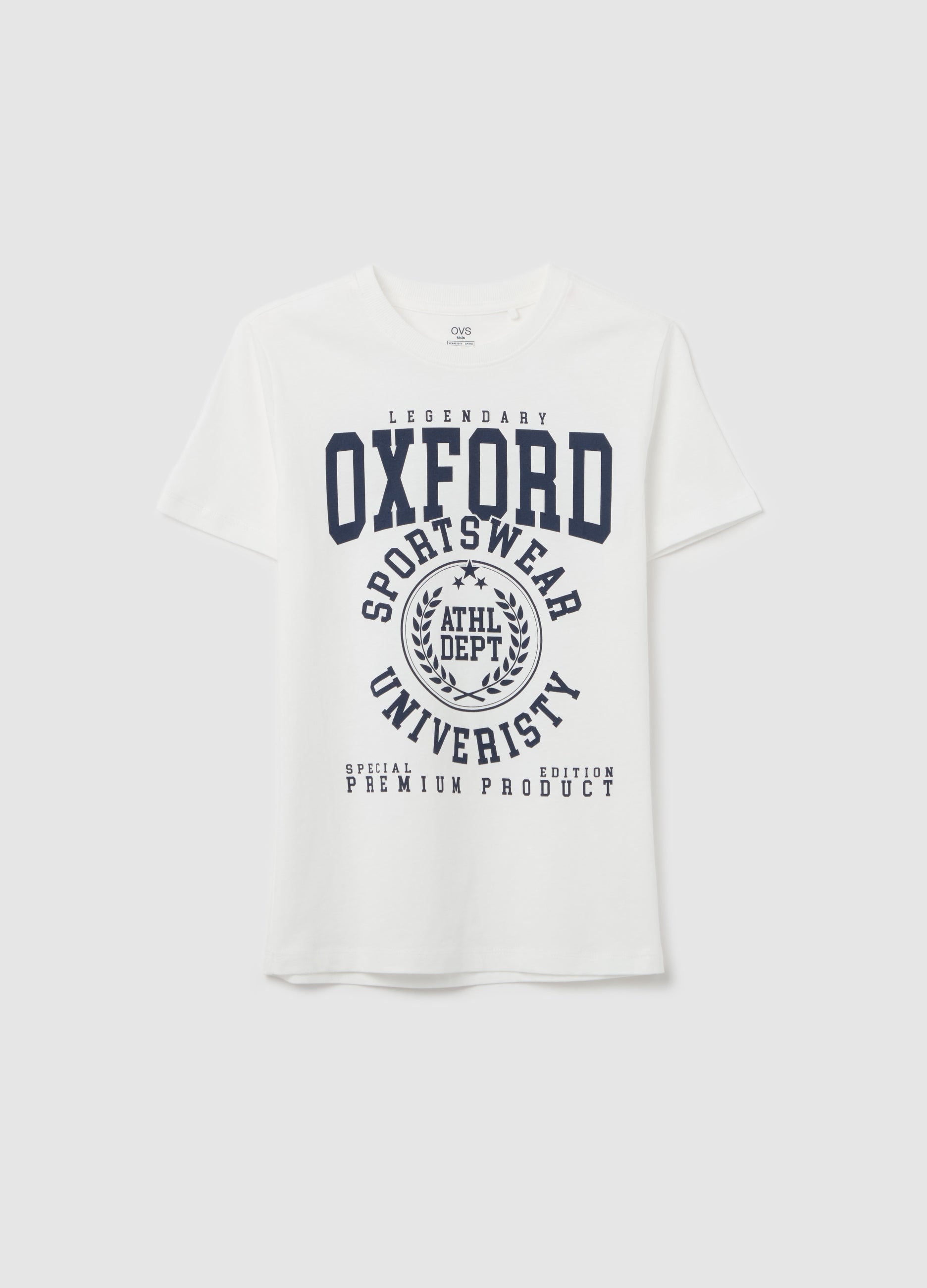 Ovs T-Shirt In Cotton With ''Sportswear University� Print