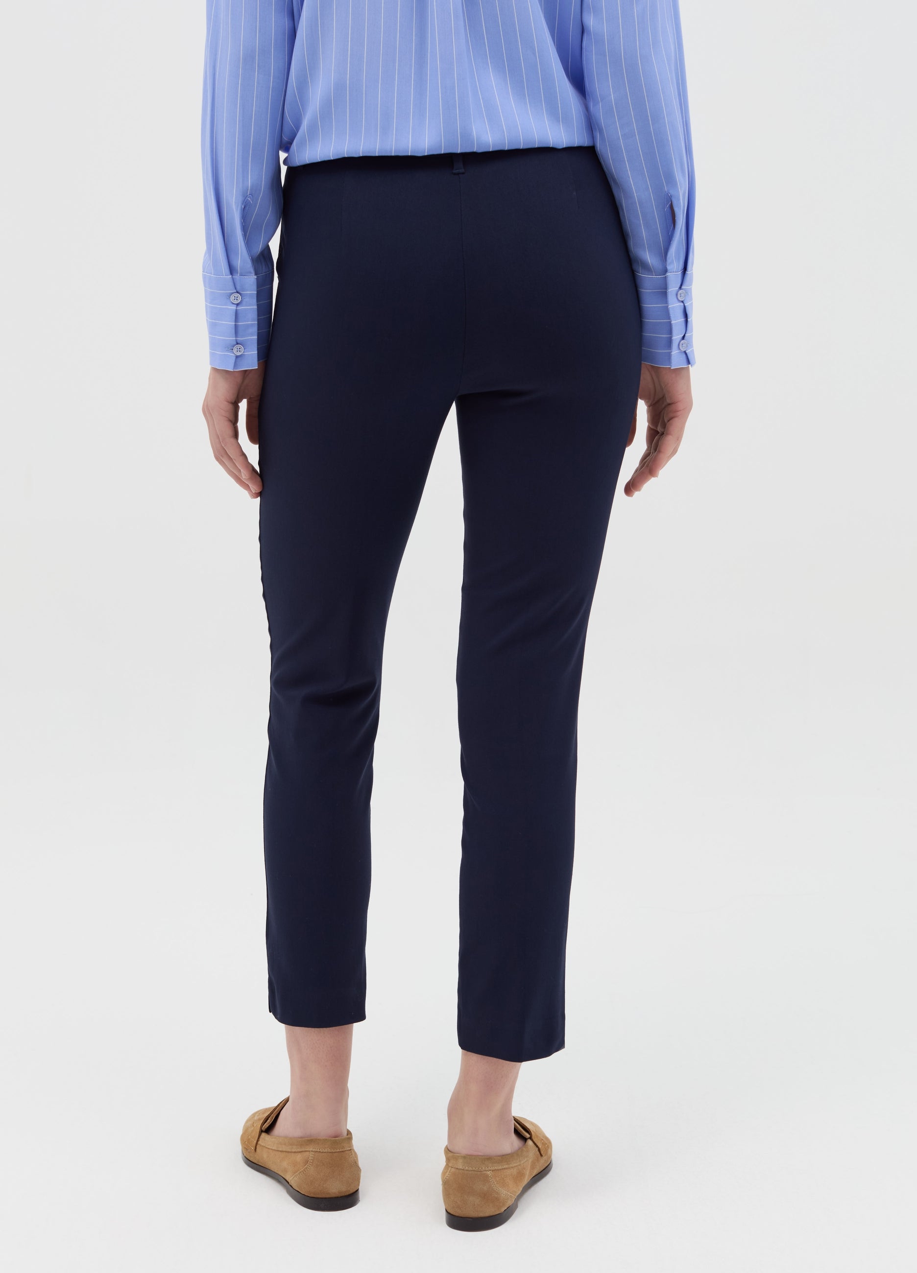 Ovs Slim-Fit Ankle-Length Chinos