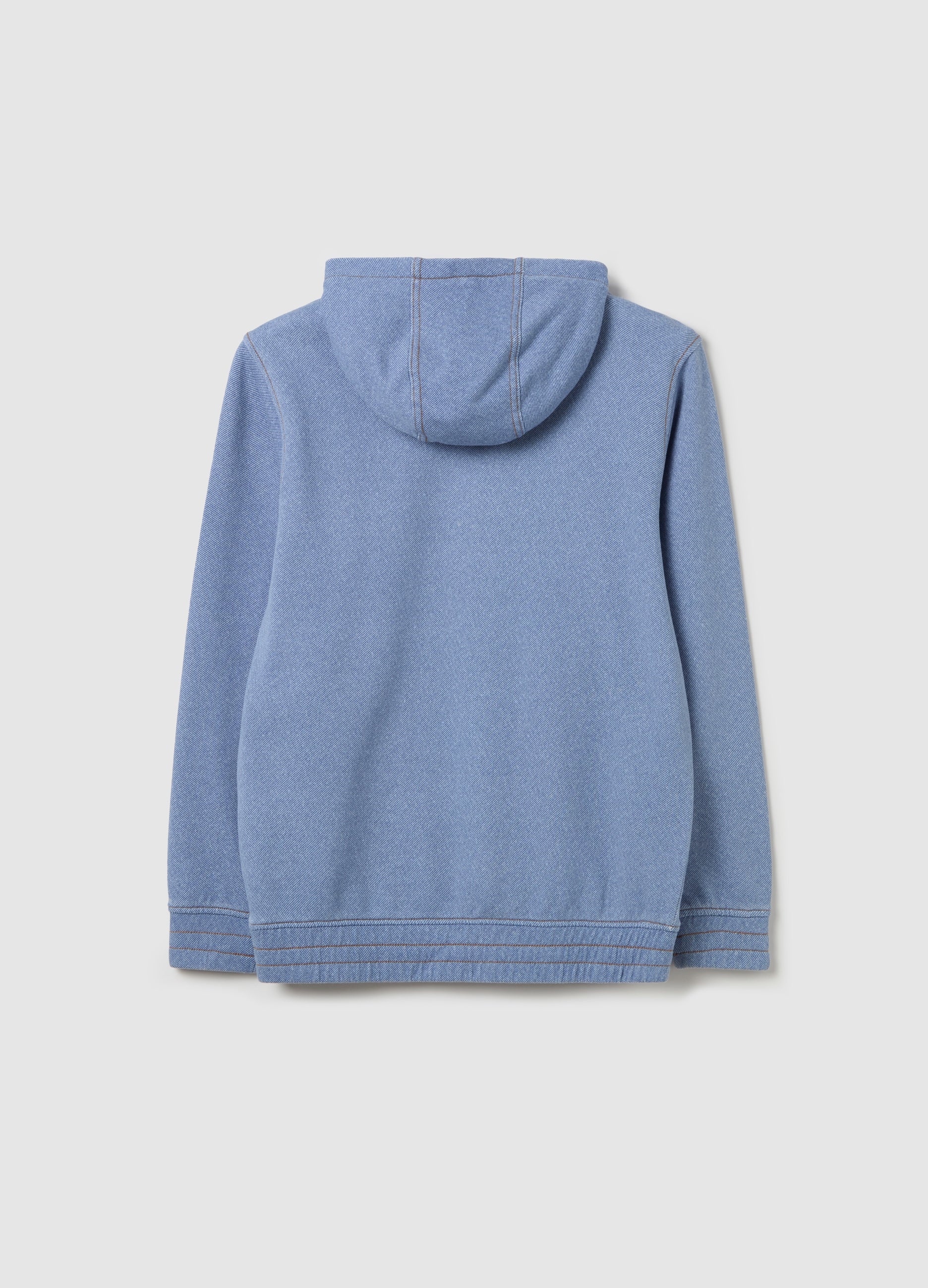 Ovs Hoodie With ''Never Back Down� Print