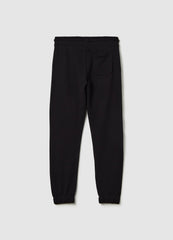 Ovs Joggers With Drawstring And ''Step Aside'' Print