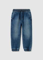 Ovs Denim Joggers With Drawstring