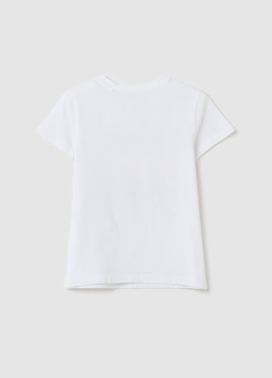 ''ST. TROPEZ'' T-SHIRT WITH ICE CREAM PRINT AND APPLIQUéS