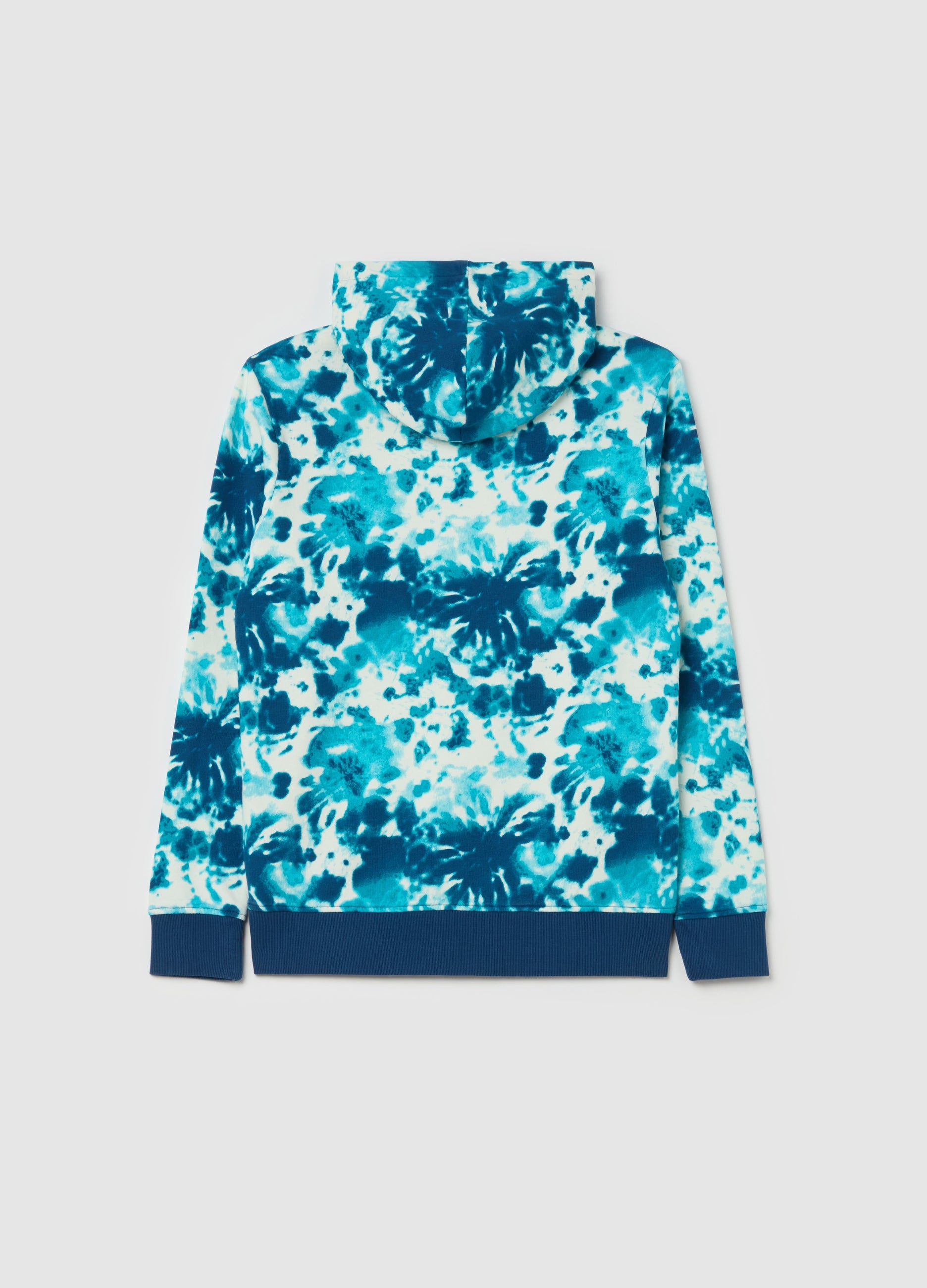 Ovs Tie Dye Sweatshirt In French Terry With Hood