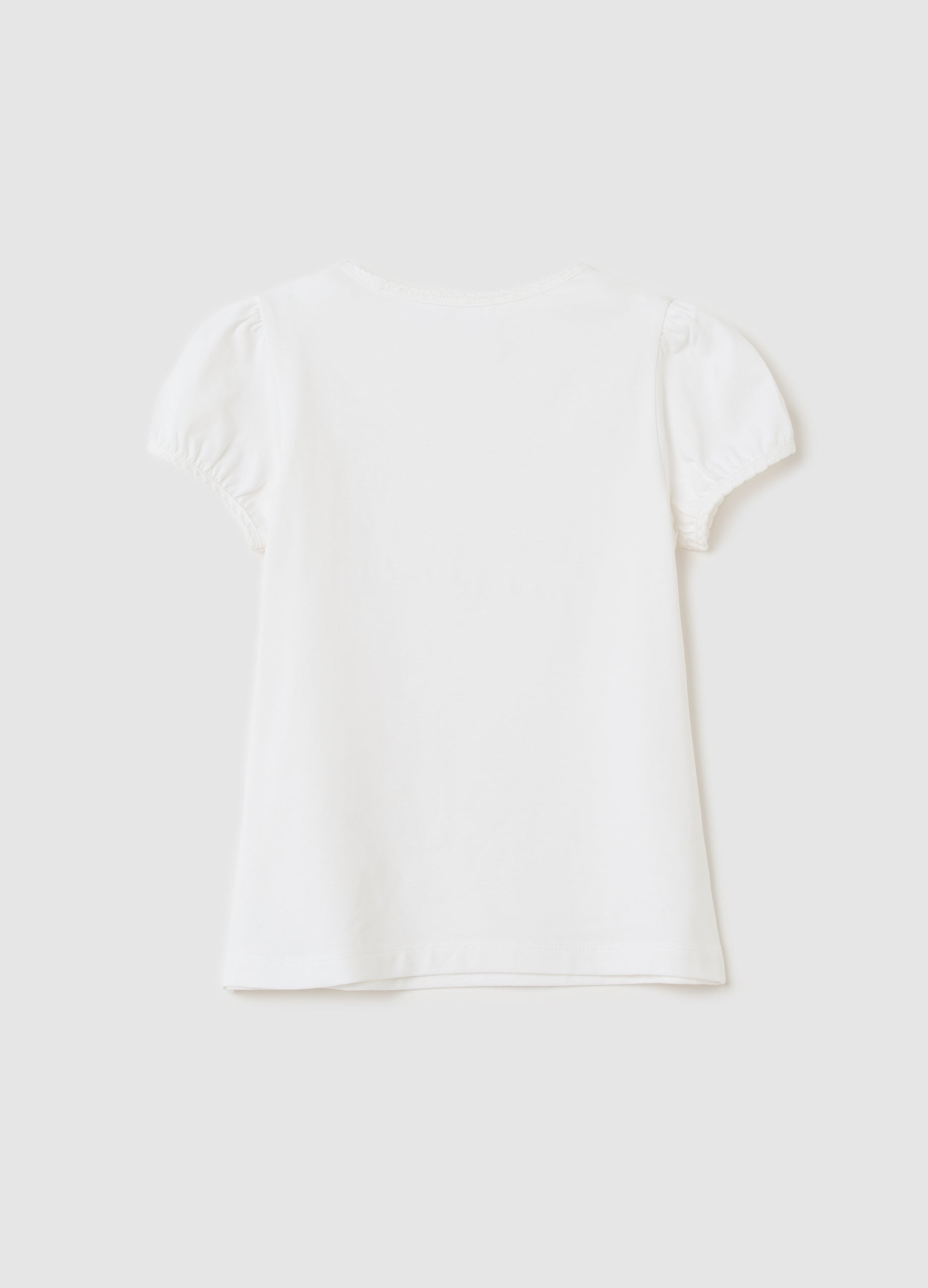 Ovs T-Shirt With Diamantés And Butterflies Application