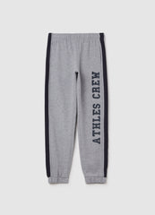 Ovs Joggers With Contrasting Bands And ''Champs Crew� Print
