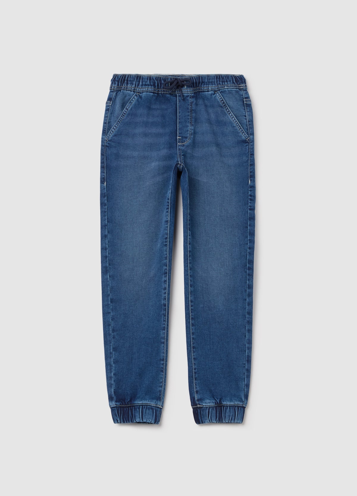 Ovs Denim Joggers With Drawstring