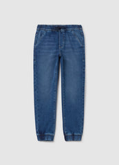 Ovs Denim Joggers With Drawstring