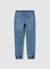 Ovs Denim Joggers With Drawstring