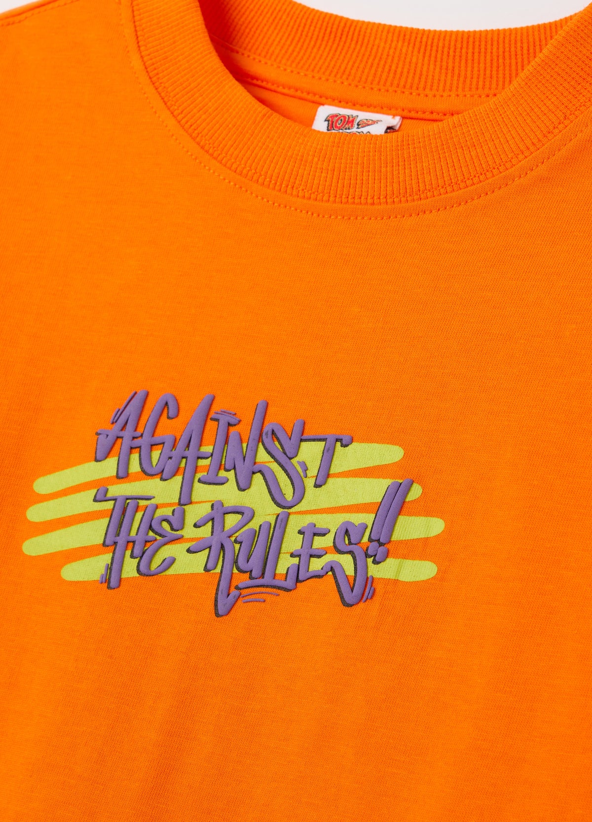 Cotton T-Shirt With Tom & Jerry Print