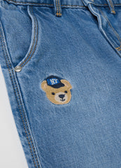 Ovs Cotton Jeans With Pockets And Embroidery