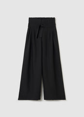 Ovs Wide-Leg Trousers With Belt