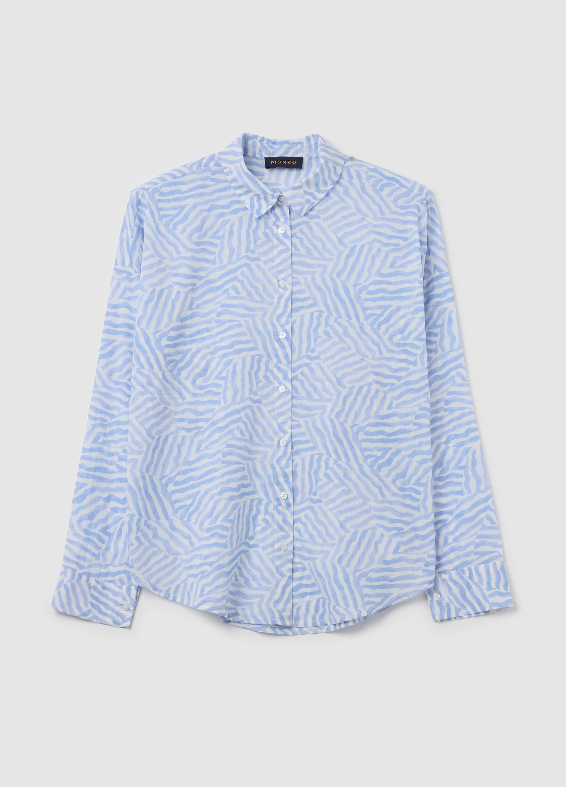 Ovs Cotton Shirt With Patterned Print