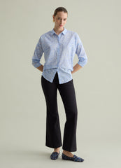 Ovs Cotton Shirt With Patterned Print