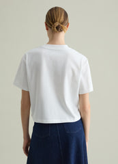 T-Shirt With Broderie Anglaise Pocket