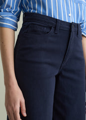Flare-Fit Trousers In Stretch Cotton