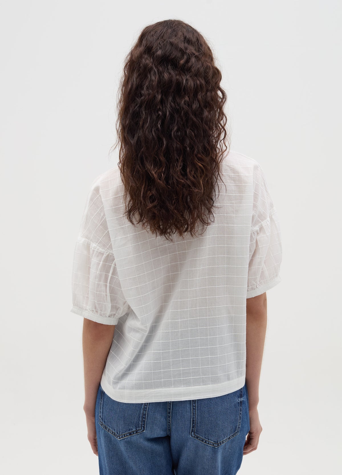 Blouse With Raised Stitching