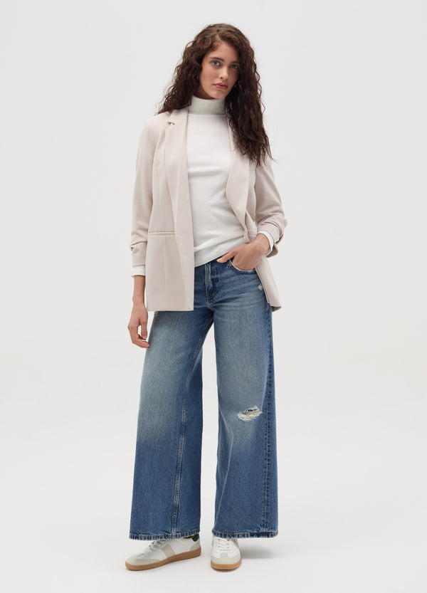 Ovs Blazer With Three-Quarter Sleeves
