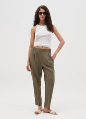 Chino Trousers With Elasticated Waist
