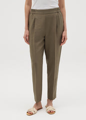 Chino Trousers With Elasticated Waist