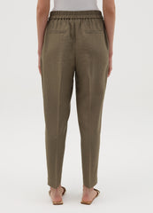 Chino Trousers With Elasticated Waist