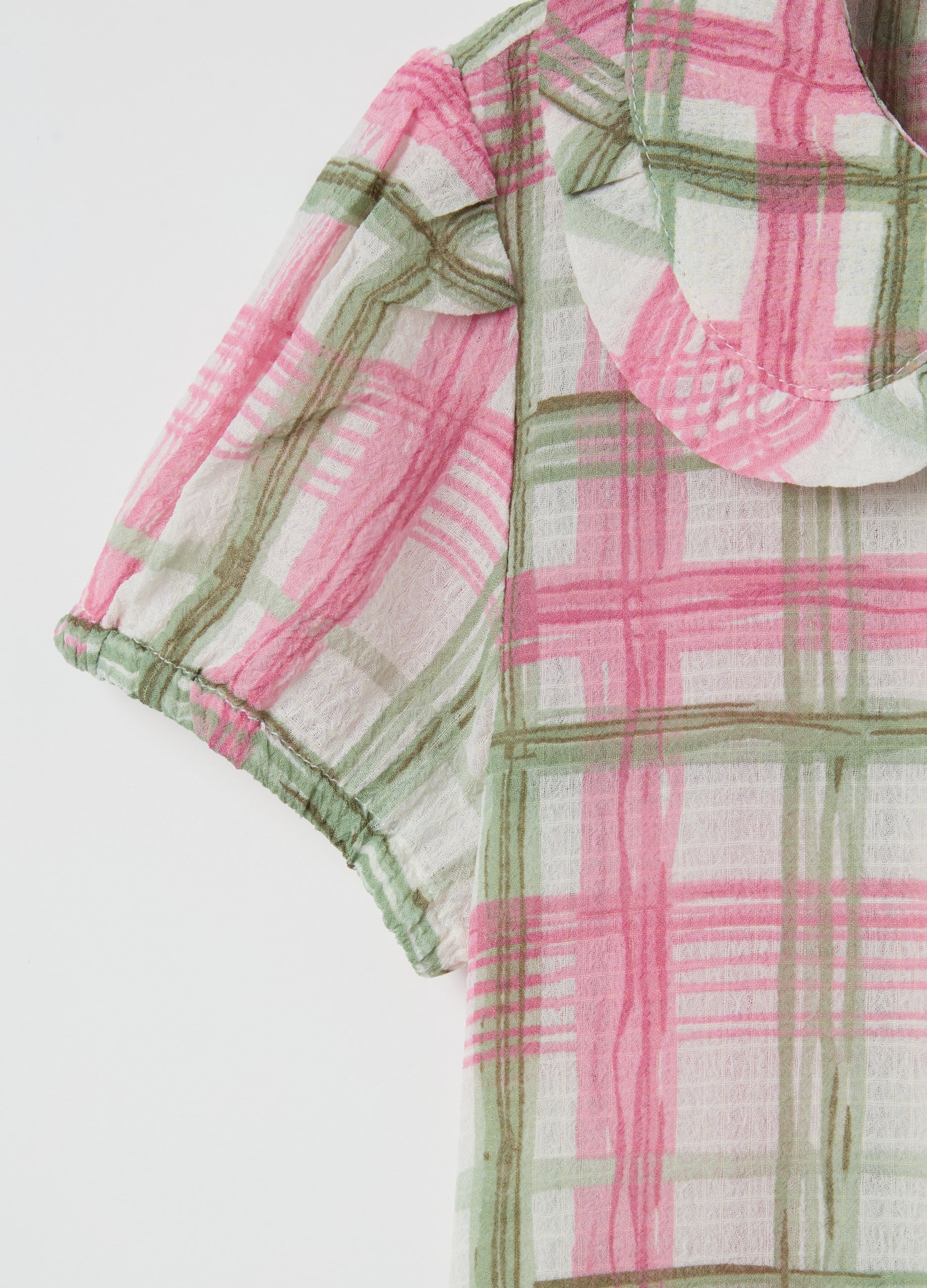 Ovs Short-Sleeved Shirt With Check Pattern