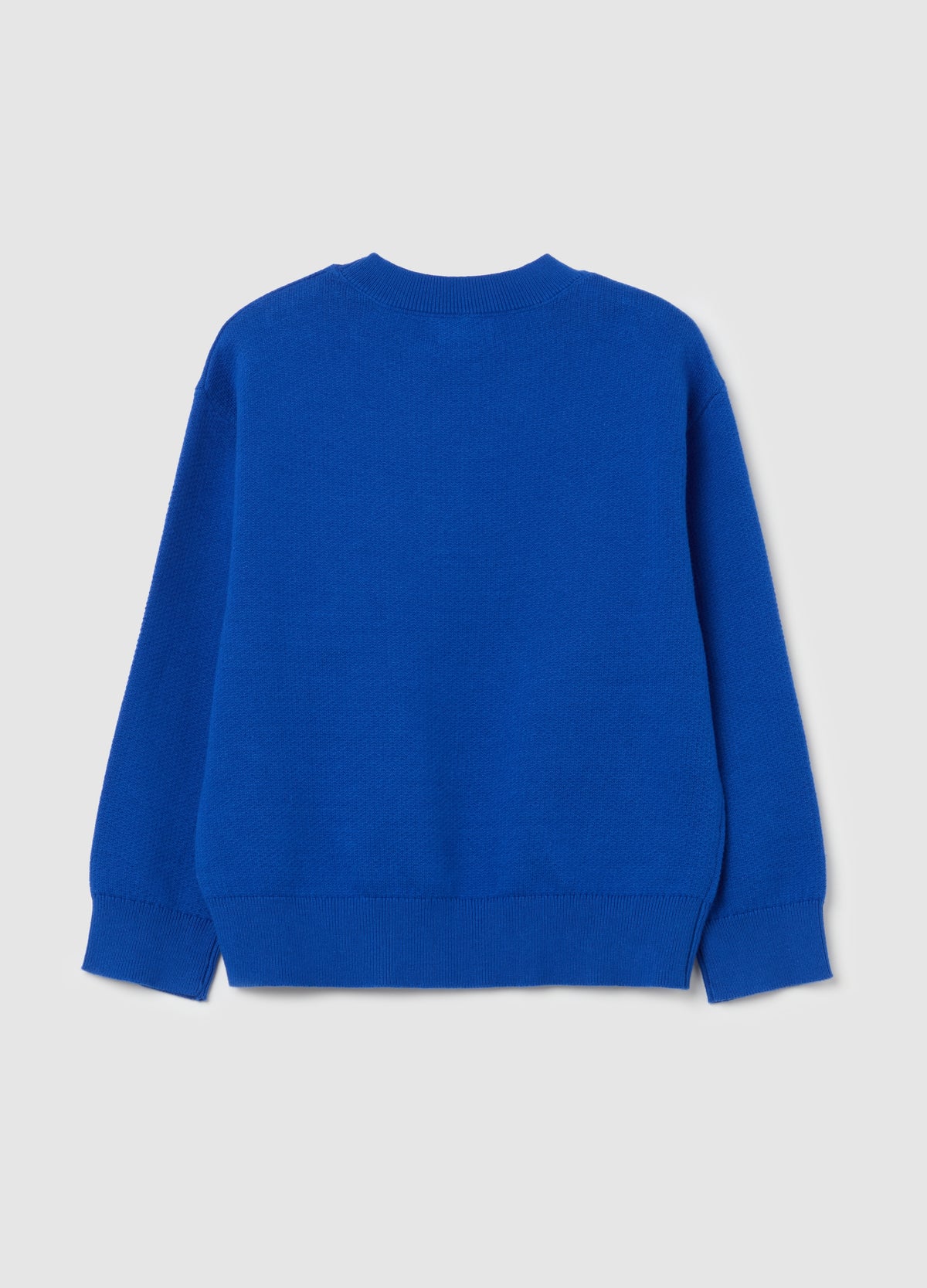 French Terry Sweatshirt With Bouclã© ''Deep Blue'' Patch