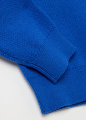 French Terry Sweatshirt With Bouclã© ''Deep Blue'' Patch