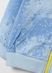 Full-Zip Sweatshirt In French Terry With Hood And Sonic Print