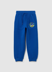 Joggers With Drawstring And Sonic Print