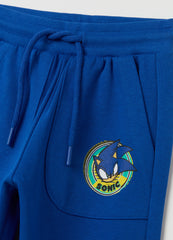 Joggers With Drawstring And Sonic Print