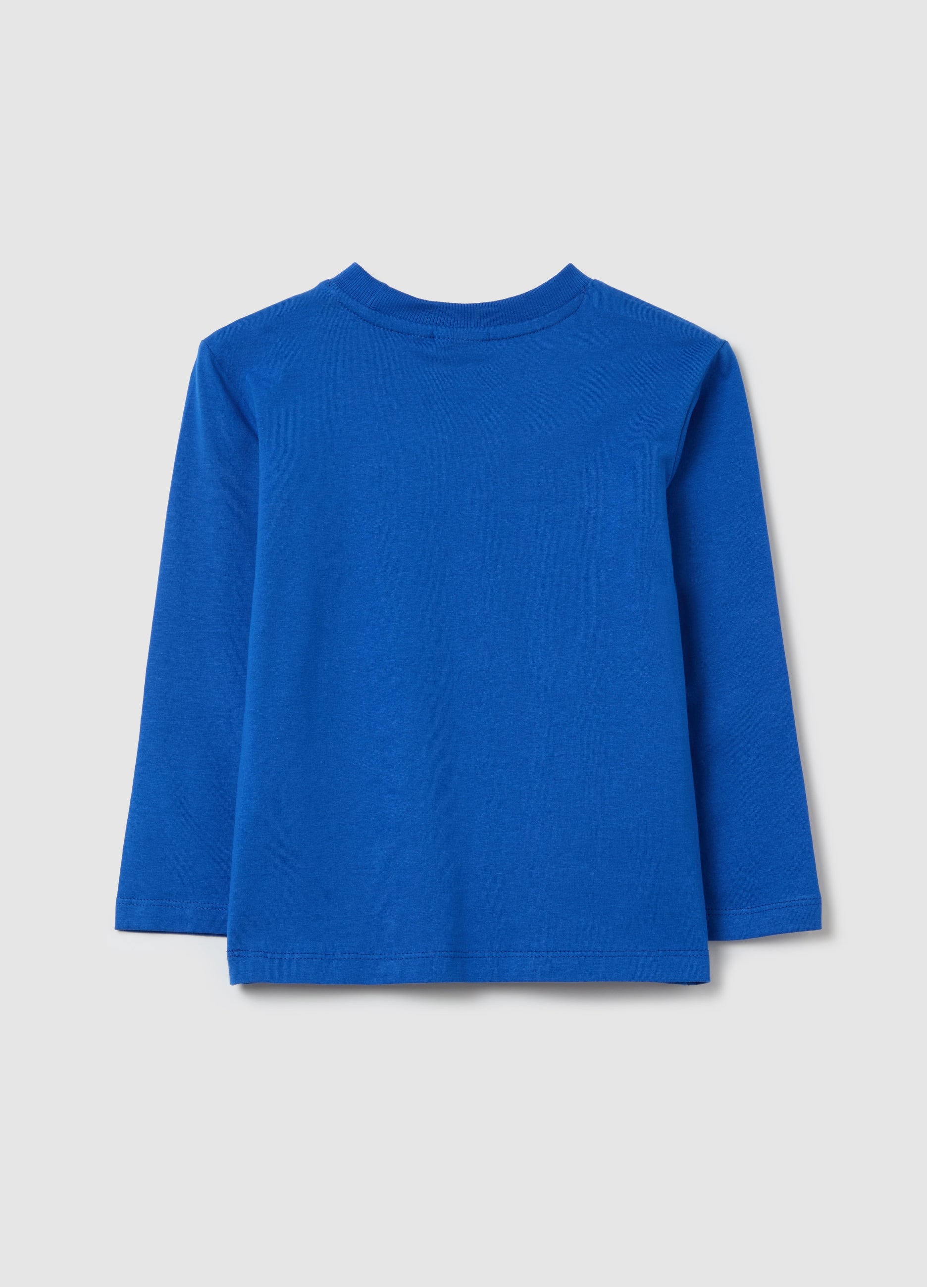 Long-Sleeved T-Shirt In Cotton With Sonic Print