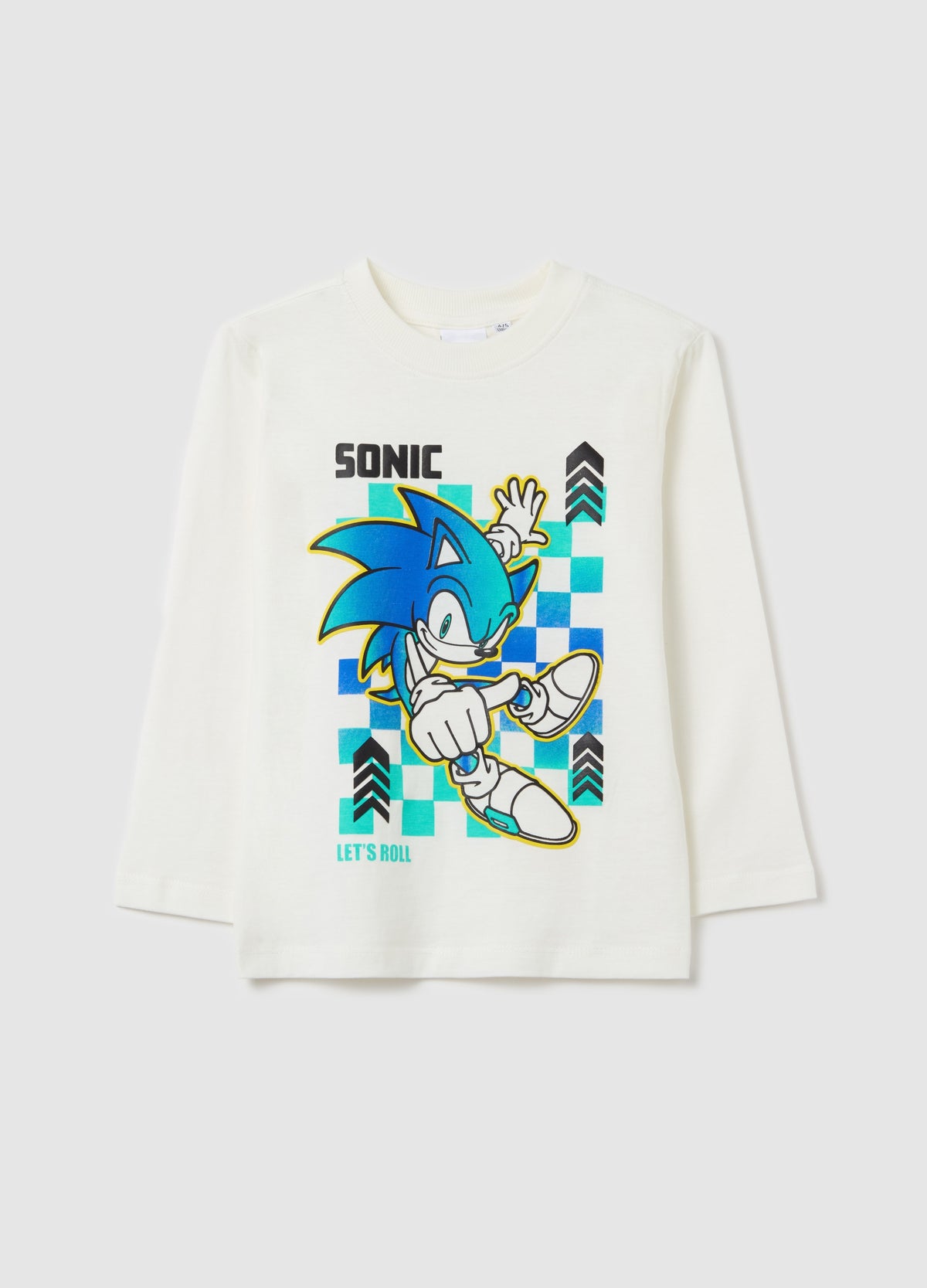 Long-Sleeved T-Shirt In Cotton With Sonic Print