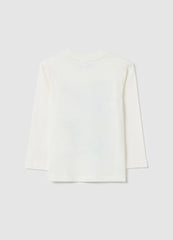 Long-Sleeved T-Shirt In Cotton With Sonic Print
