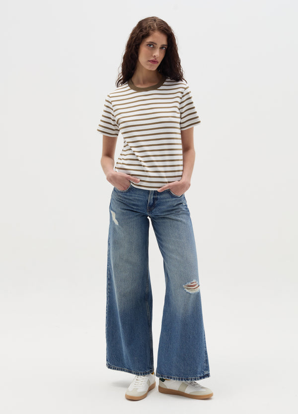 Ovs T-Shirt With Horizontal Stripes