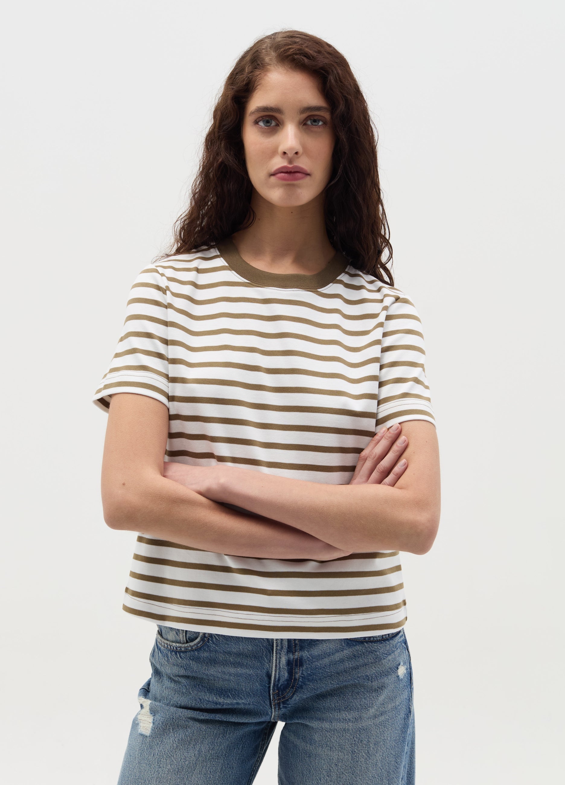 T-Shirt With Horizontal Stripes