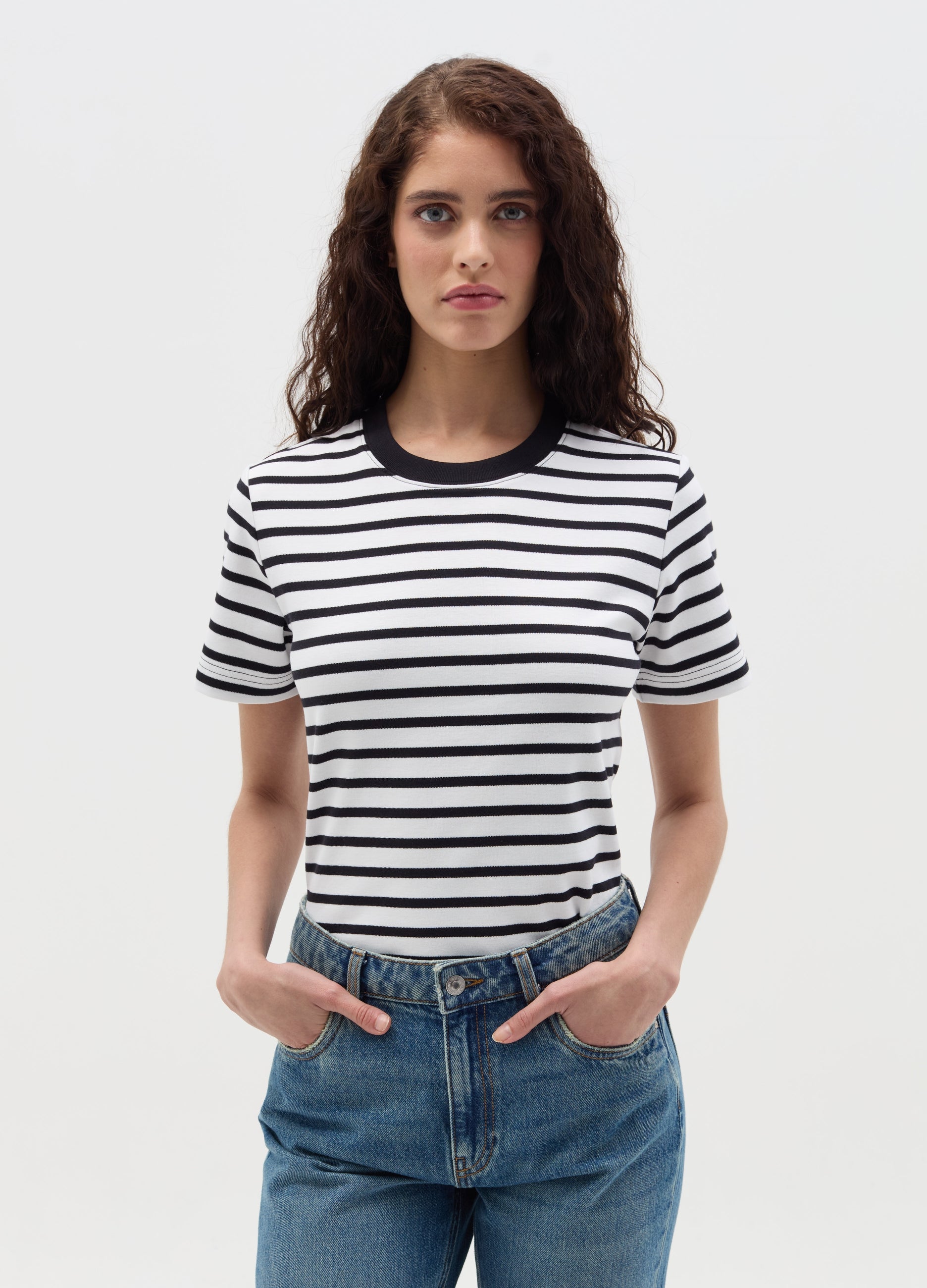 T-Shirt With Horizontal Stripes