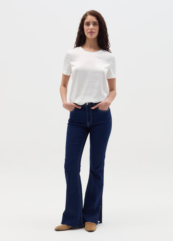Ovs Short-Sleeved Blouse In Satin