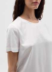 Short-Sleeved Blouse In Satin