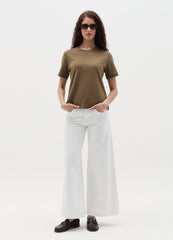 Solid Colour T-Shirt With Round Neck