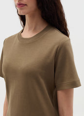 Solid Colour T-Shirt With Round Neck
