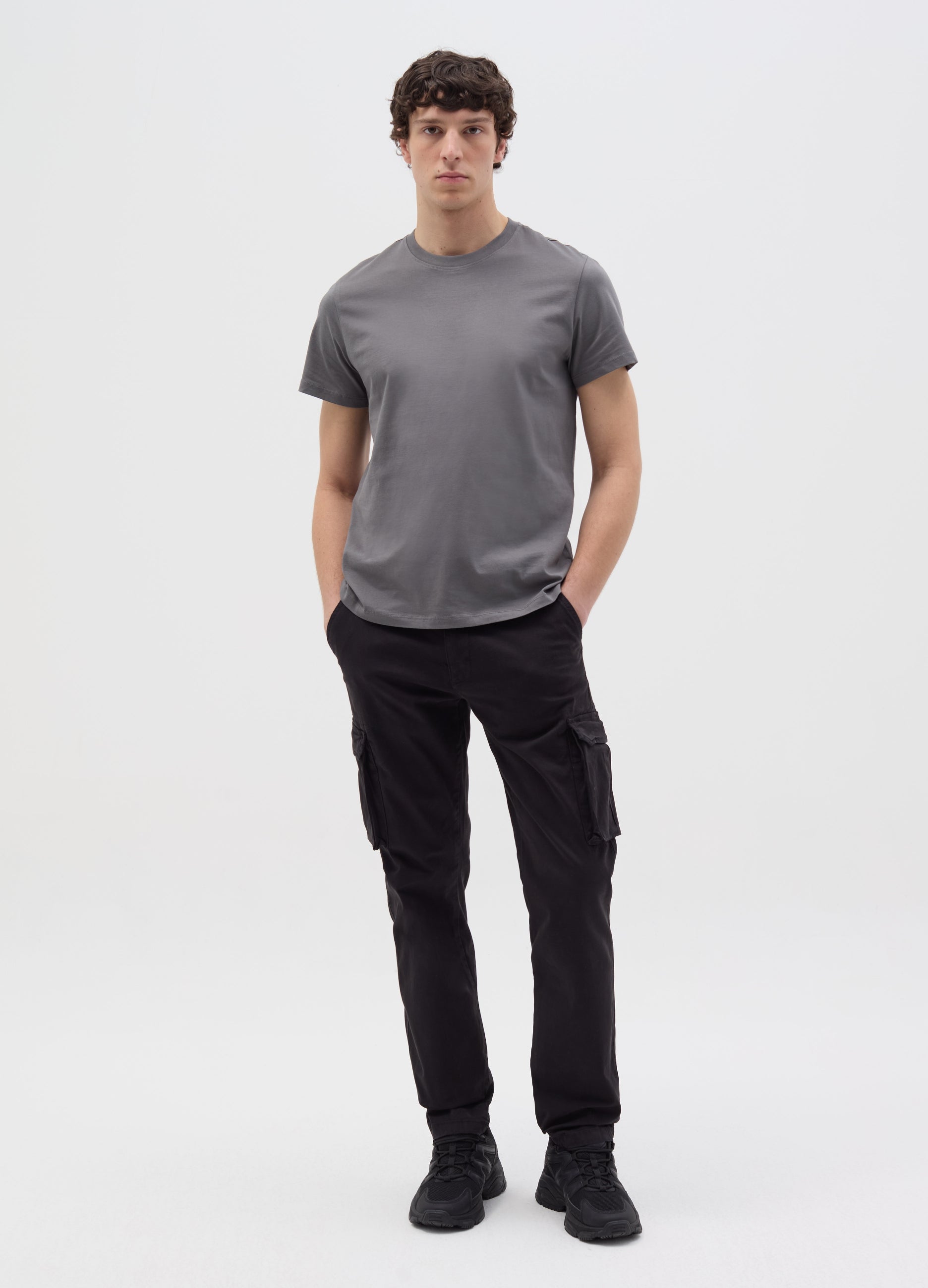 Relaxed-Fit T-Shirt With Round Neck