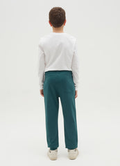 Ovs Fleece Joggers With Drawstring And Print