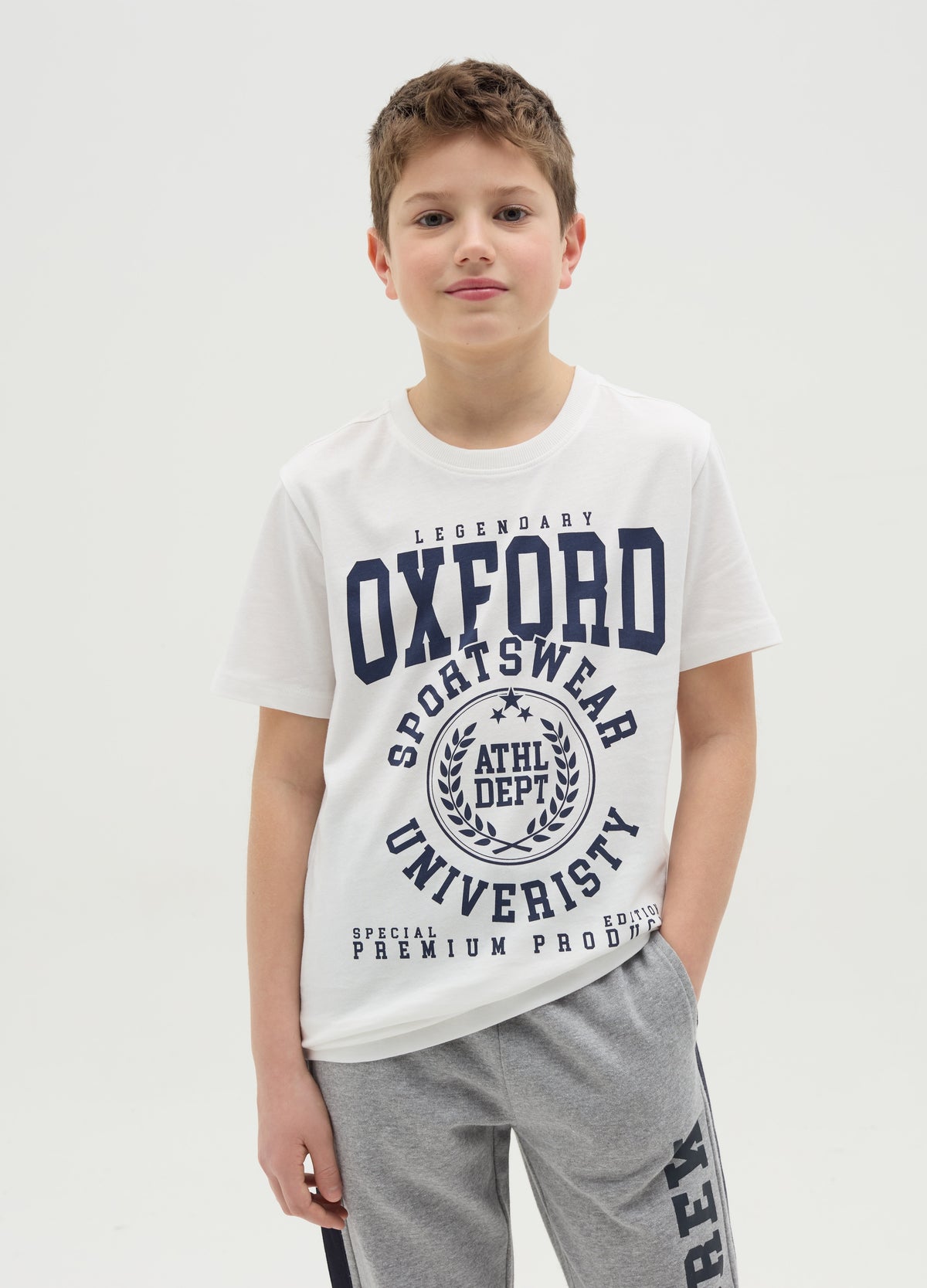 Ovs T-Shirt In Cotton With ''Sportswear University� Print