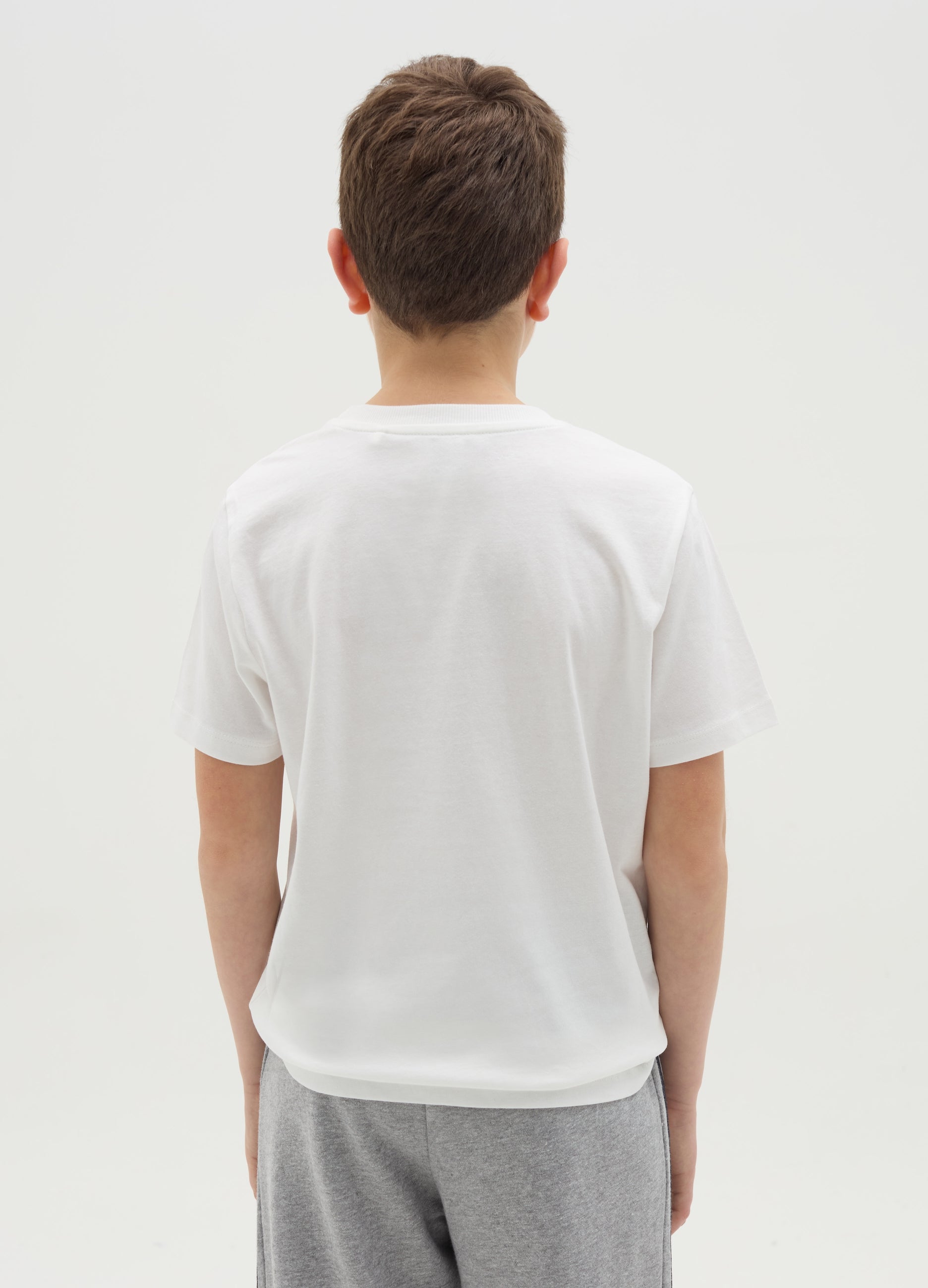 Ovs T-Shirt In Cotton With ''Sportswear University� Print